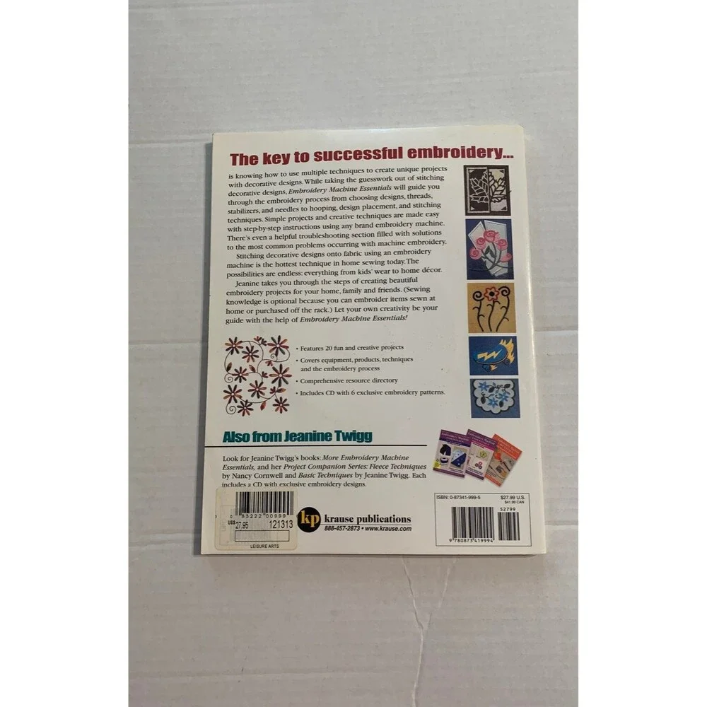 Embroidery Machine Essentials book